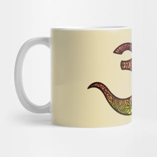 Tropical OM tribal mandala Mug